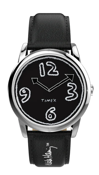 Timex Timex x Keith Haring Easy Reader 3-Hand 38mm Leather Band.