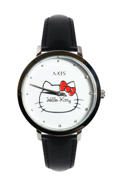 Axis Hello Kitty 3-Hand 37.5 Leather Band AH2358-0201 手表：简约时尚，尽显绅士风度