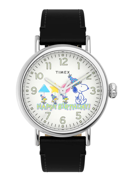 Timex标准版 X 花生米3指针 40毫米皮带手表 TW2V61000 庆祝一周年专属版。