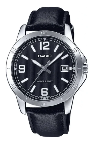 卡西欧复古皮带石英手表 41.5毫米表盘。