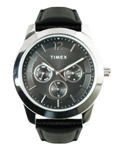 时髦经典，腕间精致——Timex Alexander 多功能40毫米真皮表带 TW00NTD69E。